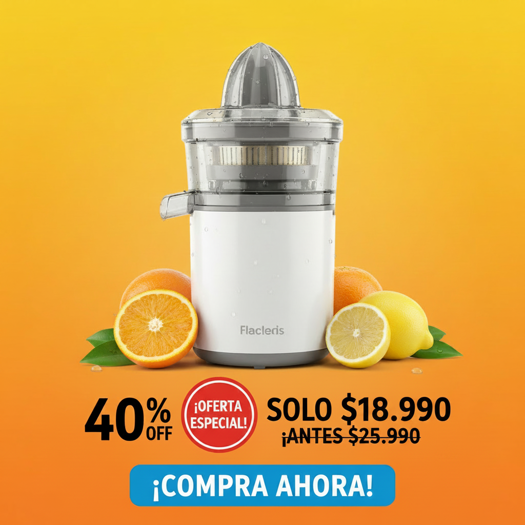 Exprimidor Eléctrico de Jugo Inalámbrico — Jugo Fresco en Segundos, Sin Cables ni Líos..