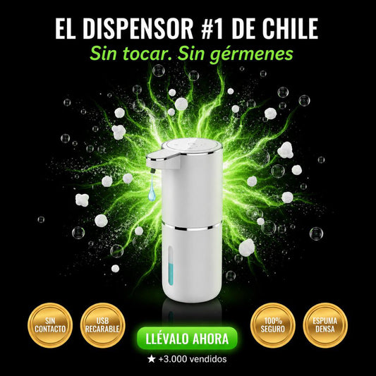 Dispensador de Jabón Automático — Sin Contacto, Recargable USB, Higiene Total en Tu Hogar.