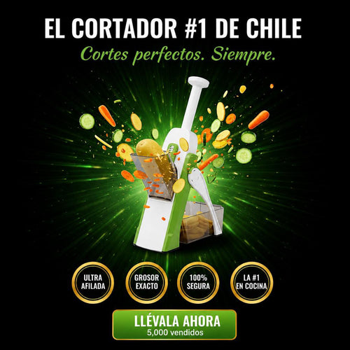 Picadora de Verdura Estilo Brava — Cortes Uniformes en Segundos, Sin Cuchillo ni Esfuerzo.