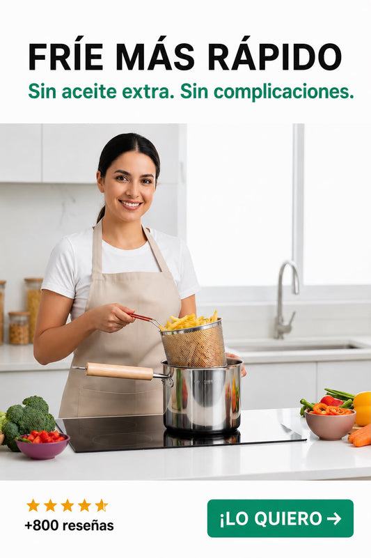 Olla Freidora Multiusos Chefpro — Fríe, Hierve y Cocina al Vapor Sin Complicaciones.