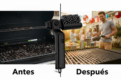 Cepillo Eléctrico Para Parrilla 2 En 1..