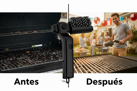 Cepillo Eléctrico Para Parrilla 2 En 1..